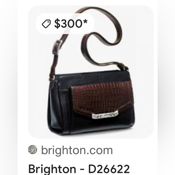 Brighton Alligator Embossed shoulder bag bundle - Picture 14 of 15